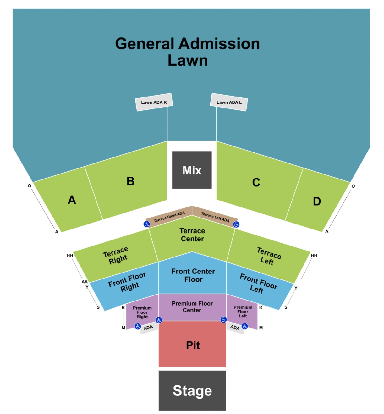 catholic health amphitheater at bald hill seating chart